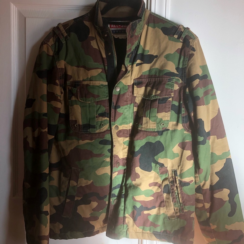 Urban outfitters camo coat